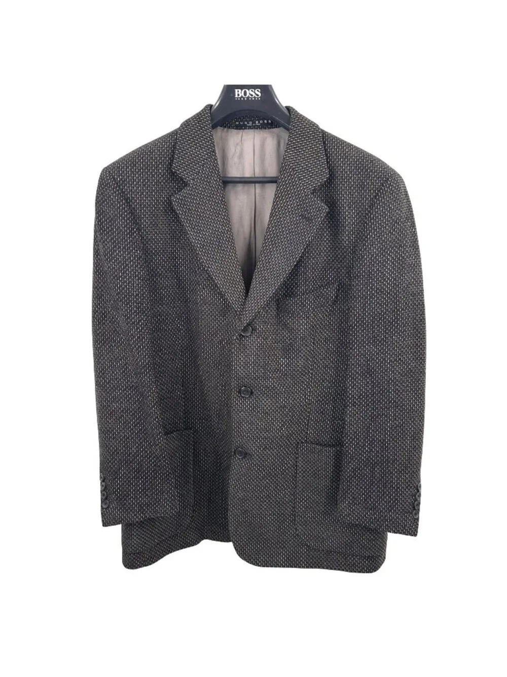 HUGO BOSS MEN'S ITALIAN MADE BLACK BLUE OLIVE BEIGE TWEED SPORT COAT BLAZER JKT